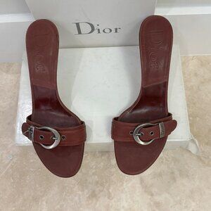 Christian Dior Vintage Kitten Heel Sandals